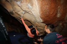 Bouldering in Hueco Tanks on 01/14/2019 with Blue Lizard Climbing and Yoga

Filename: SRM_20190114_1309100.jpg
Aperture: f/8.0
Shutter Speed: 1/250
Body: Canon EOS-1D Mark II
Lens: Canon EF 16-35mm f/2.8 L