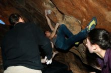 Bouldering in Hueco Tanks on 01/14/2019 with Blue Lizard Climbing and Yoga

Filename: SRM_20190114_1317520.jpg
Aperture: f/8.0
Shutter Speed: 1/250
Body: Canon EOS-1D Mark II
Lens: Canon EF 16-35mm f/2.8 L