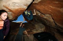 Bouldering in Hueco Tanks on 01/14/2019 with Blue Lizard Climbing and Yoga

Filename: SRM_20190114_1318060.jpg
Aperture: f/8.0
Shutter Speed: 1/250
Body: Canon EOS-1D Mark II
Lens: Canon EF 16-35mm f/2.8 L