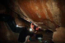 Bouldering in Hueco Tanks on 01/14/2019 with Blue Lizard Climbing and Yoga

Filename: SRM_20190114_1321090.jpg
Aperture: f/8.0
Shutter Speed: 1/250
Body: Canon EOS-1D Mark II
Lens: Canon EF 16-35mm f/2.8 L