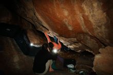 Bouldering in Hueco Tanks on 01/14/2019 with Blue Lizard Climbing and Yoga

Filename: SRM_20190114_1321110.jpg
Aperture: f/8.0
Shutter Speed: 1/250
Body: Canon EOS-1D Mark II
Lens: Canon EF 16-35mm f/2.8 L