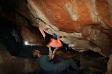 Bouldering in Hueco Tanks on 01/14/2019 with Blue Lizard Climbing and Yoga

Filename: SRM_20190114_1331100.jpg
Aperture: f/8.0
Shutter Speed: 1/250
Body: Canon EOS-1D Mark II
Lens: Canon EF 16-35mm f/2.8 L