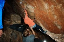 Bouldering in Hueco Tanks on 01/14/2019 with Blue Lizard Climbing and Yoga

Filename: SRM_20190114_1331350.jpg
Aperture: f/8.0
Shutter Speed: 1/250
Body: Canon EOS-1D Mark II
Lens: Canon EF 16-35mm f/2.8 L