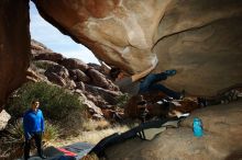 Bouldering in Hueco Tanks on 01/14/2019 with Blue Lizard Climbing and Yoga

Filename: SRM_20190114_1340160.jpg
Aperture: f/8.0
Shutter Speed: 1/250
Body: Canon EOS-1D Mark II
Lens: Canon EF 16-35mm f/2.8 L