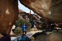 Bouldering in Hueco Tanks on 01/14/2019 with Blue Lizard Climbing and Yoga

Filename: SRM_20190114_1340260.jpg
Aperture: f/8.0
Shutter Speed: 1/250
Body: Canon EOS-1D Mark II
Lens: Canon EF 16-35mm f/2.8 L
