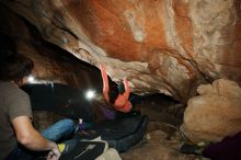 Bouldering in Hueco Tanks on 01/14/2019 with Blue Lizard Climbing and Yoga

Filename: SRM_20190114_1350070.jpg
Aperture: f/8.0
Shutter Speed: 1/250
Body: Canon EOS-1D Mark II
Lens: Canon EF 16-35mm f/2.8 L