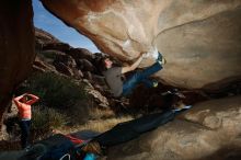 Bouldering in Hueco Tanks on 01/14/2019 with Blue Lizard Climbing and Yoga

Filename: SRM_20190114_1354050.jpg
Aperture: f/8.0
Shutter Speed: 1/250
Body: Canon EOS-1D Mark II
Lens: Canon EF 16-35mm f/2.8 L