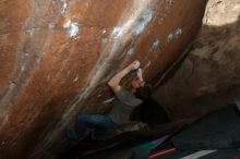 Bouldering in Hueco Tanks on 01/14/2019 with Blue Lizard Climbing and Yoga

Filename: SRM_20190114_1548570.jpg
Aperture: f/5.6
Shutter Speed: 1/250
Body: Canon EOS-1D Mark II
Lens: Canon EF 16-35mm f/2.8 L