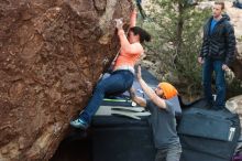 Bouldering in Hueco Tanks on 01/14/2019 with Blue Lizard Climbing and Yoga

Filename: SRM_20190114_1710420.jpg
Aperture: f/3.5
Shutter Speed: 1/250
Body: Canon EOS-1D Mark II
Lens: Canon EF 50mm f/1.8 II