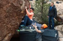 Bouldering in Hueco Tanks on 01/14/2019 with Blue Lizard Climbing and Yoga

Filename: SRM_20190114_1710450.jpg
Aperture: f/3.5
Shutter Speed: 1/250
Body: Canon EOS-1D Mark II
Lens: Canon EF 50mm f/1.8 II