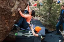 Bouldering in Hueco Tanks on 01/14/2019 with Blue Lizard Climbing and Yoga

Filename: SRM_20190114_1710480.jpg
Aperture: f/4.0
Shutter Speed: 1/250
Body: Canon EOS-1D Mark II
Lens: Canon EF 50mm f/1.8 II