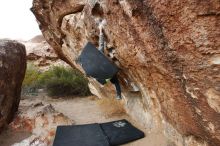 Bouldering in Hueco Tanks on 01/14/2019 with Blue Lizard Climbing and Yoga

Filename: SRM_20190114_1739060.jpg
Aperture: f/5.0
Shutter Speed: 1/200
Body: Canon EOS-1D Mark II
Lens: Canon EF 16-35mm f/2.8 L