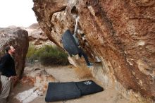 Bouldering in Hueco Tanks on 01/14/2019 with Blue Lizard Climbing and Yoga

Filename: SRM_20190114_1739100.jpg
Aperture: f/5.0
Shutter Speed: 1/200
Body: Canon EOS-1D Mark II
Lens: Canon EF 16-35mm f/2.8 L