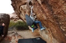 Bouldering in Hueco Tanks on 01/14/2019 with Blue Lizard Climbing and Yoga

Filename: SRM_20190114_1739130.jpg
Aperture: f/5.0
Shutter Speed: 1/200
Body: Canon EOS-1D Mark II
Lens: Canon EF 16-35mm f/2.8 L