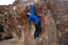 Bouldering in Hueco Tanks on 01/14/2019 with Blue Lizard Climbing and Yoga

Filename: SRM_20190114_1758200.jpg
Aperture: f/3.5
Shutter Speed: 1/250
Body: Canon EOS-1D Mark II
Lens: Canon EF 16-35mm f/2.8 L