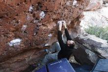 Bouldering in Hueco Tanks on 01/14/2019 with Blue Lizard Climbing and Yoga

Filename: SRM_20190114_1015040.jpg
Aperture: f/4.5
Shutter Speed: 1/160
Body: Canon EOS-1D Mark II
Lens: Canon EF 16-35mm f/2.8 L