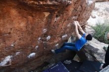 Bouldering in Hueco Tanks on 01/14/2019 with Blue Lizard Climbing and Yoga

Filename: SRM_20190114_1024360.jpg
Aperture: f/5.0
Shutter Speed: 1/160
Body: Canon EOS-1D Mark II
Lens: Canon EF 16-35mm f/2.8 L