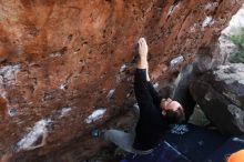 Bouldering in Hueco Tanks on 01/14/2019 with Blue Lizard Climbing and Yoga

Filename: SRM_20190114_1027570.jpg
Aperture: f/4.5
Shutter Speed: 1/200
Body: Canon EOS-1D Mark II
Lens: Canon EF 16-35mm f/2.8 L