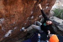 Bouldering in Hueco Tanks on 01/14/2019 with Blue Lizard Climbing and Yoga

Filename: SRM_20190114_1028000.jpg
Aperture: f/5.0
Shutter Speed: 1/200
Body: Canon EOS-1D Mark II
Lens: Canon EF 16-35mm f/2.8 L