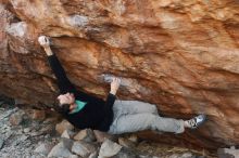 Bouldering in Hueco Tanks on 01/14/2019 with Blue Lizard Climbing and Yoga

Filename: SRM_20190114_1057090.jpg
Aperture: f/3.2
Shutter Speed: 1/250
Body: Canon EOS-1D Mark II
Lens: Canon EF 50mm f/1.8 II