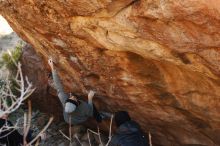 Bouldering in Hueco Tanks on 01/14/2019 with Blue Lizard Climbing and Yoga

Filename: SRM_20190114_1101160.jpg
Aperture: f/4.0
Shutter Speed: 1/250
Body: Canon EOS-1D Mark II
Lens: Canon EF 50mm f/1.8 II