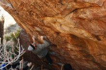 Bouldering in Hueco Tanks on 01/14/2019 with Blue Lizard Climbing and Yoga

Filename: SRM_20190114_1101220.jpg
Aperture: f/4.5
Shutter Speed: 1/250
Body: Canon EOS-1D Mark II
Lens: Canon EF 50mm f/1.8 II