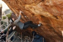 Bouldering in Hueco Tanks on 01/14/2019 with Blue Lizard Climbing and Yoga

Filename: SRM_20190114_1101330.jpg
Aperture: f/4.0
Shutter Speed: 1/250
Body: Canon EOS-1D Mark II
Lens: Canon EF 50mm f/1.8 II