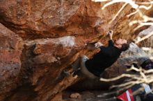 Bouldering in Hueco Tanks on 01/14/2019 with Blue Lizard Climbing and Yoga

Filename: SRM_20190114_1105110.jpg
Aperture: f/4.0
Shutter Speed: 1/250
Body: Canon EOS-1D Mark II
Lens: Canon EF 50mm f/1.8 II