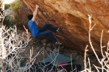 Bouldering in Hueco Tanks on 01/14/2019 with Blue Lizard Climbing and Yoga

Filename: SRM_20190114_1120140.jpg
Aperture: f/4.0
Shutter Speed: 1/250
Body: Canon EOS-1D Mark II
Lens: Canon EF 50mm f/1.8 II