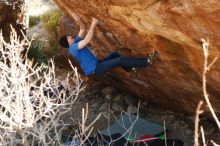 Bouldering in Hueco Tanks on 01/14/2019 with Blue Lizard Climbing and Yoga

Filename: SRM_20190114_1120150.jpg
Aperture: f/4.0
Shutter Speed: 1/250
Body: Canon EOS-1D Mark II
Lens: Canon EF 50mm f/1.8 II