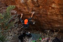 Bouldering in Hueco Tanks on 01/14/2019 with Blue Lizard Climbing and Yoga

Filename: SRM_20190114_1125400.jpg
Aperture: f/4.0
Shutter Speed: 1/250
Body: Canon EOS-1D Mark II
Lens: Canon EF 50mm f/1.8 II