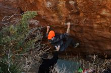 Bouldering in Hueco Tanks on 01/14/2019 with Blue Lizard Climbing and Yoga

Filename: SRM_20190114_1125450.jpg
Aperture: f/4.0
Shutter Speed: 1/250
Body: Canon EOS-1D Mark II
Lens: Canon EF 50mm f/1.8 II