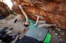 Bouldering in Hueco Tanks on 01/14/2019 with Blue Lizard Climbing and Yoga

Filename: SRM_20190114_1140400.jpg
Aperture: f/5.6
Shutter Speed: 1/250
Body: Canon EOS-1D Mark II
Lens: Canon EF 16-35mm f/2.8 L