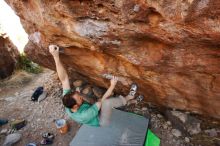 Bouldering in Hueco Tanks on 01/14/2019 with Blue Lizard Climbing and Yoga

Filename: SRM_20190114_1140430.jpg
Aperture: f/5.6
Shutter Speed: 1/250
Body: Canon EOS-1D Mark II
Lens: Canon EF 16-35mm f/2.8 L