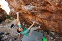 Bouldering in Hueco Tanks on 01/14/2019 with Blue Lizard Climbing and Yoga

Filename: SRM_20190114_1140440.jpg
Aperture: f/5.6
Shutter Speed: 1/250
Body: Canon EOS-1D Mark II
Lens: Canon EF 16-35mm f/2.8 L