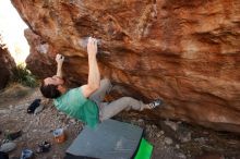 Bouldering in Hueco Tanks on 01/14/2019 with Blue Lizard Climbing and Yoga

Filename: SRM_20190114_1140490.jpg
Aperture: f/6.3
Shutter Speed: 1/250
Body: Canon EOS-1D Mark II
Lens: Canon EF 16-35mm f/2.8 L