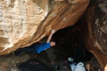 Bouldering in Hueco Tanks on 01/14/2019 with Blue Lizard Climbing and Yoga

Filename: SRM_20190114_1250320.jpg
Aperture: f/5.6
Shutter Speed: 1/250
Body: Canon EOS-1D Mark II
Lens: Canon EF 50mm f/1.8 II