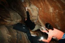 Bouldering in Hueco Tanks on 01/14/2019 with Blue Lizard Climbing and Yoga

Filename: SRM_20190114_1326160.jpg
Aperture: f/8.0
Shutter Speed: 1/250
Body: Canon EOS-1D Mark II
Lens: Canon EF 16-35mm f/2.8 L