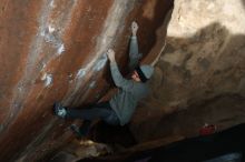 Bouldering in Hueco Tanks on 01/14/2019 with Blue Lizard Climbing and Yoga

Filename: SRM_20190114_1535040.jpg
Aperture: f/4.0
Shutter Speed: 1/250
Body: Canon EOS-1D Mark II
Lens: Canon EF 50mm f/1.8 II