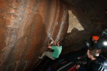 Bouldering in Hueco Tanks on 01/14/2019 with Blue Lizard Climbing and Yoga

Filename: SRM_20190114_1547240.jpg
Aperture: f/5.6
Shutter Speed: 1/250
Body: Canon EOS-1D Mark II
Lens: Canon EF 16-35mm f/2.8 L