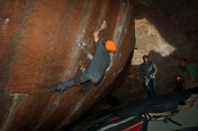 Bouldering in Hueco Tanks on 01/14/2019 with Blue Lizard Climbing and Yoga

Filename: SRM_20190114_1552380.jpg
Aperture: f/5.6
Shutter Speed: 1/250
Body: Canon EOS-1D Mark II
Lens: Canon EF 16-35mm f/2.8 L