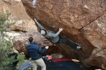 Bouldering in Hueco Tanks on 01/14/2019 with Blue Lizard Climbing and Yoga

Filename: SRM_20190114_1639230.jpg
Aperture: f/2.8
Shutter Speed: 1/320
Body: Canon EOS-1D Mark II
Lens: Canon EF 50mm f/1.8 II