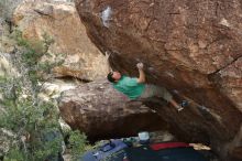 Bouldering in Hueco Tanks on 01/14/2019 with Blue Lizard Climbing and Yoga

Filename: SRM_20190114_1642350.jpg
Aperture: f/3.2
Shutter Speed: 1/320
Body: Canon EOS-1D Mark II
Lens: Canon EF 50mm f/1.8 II