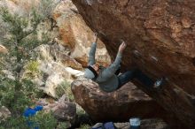 Bouldering in Hueco Tanks on 01/14/2019 with Blue Lizard Climbing and Yoga

Filename: SRM_20190114_1645390.jpg
Aperture: f/3.5
Shutter Speed: 1/320
Body: Canon EOS-1D Mark II
Lens: Canon EF 50mm f/1.8 II