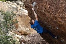 Bouldering in Hueco Tanks on 01/14/2019 with Blue Lizard Climbing and Yoga

Filename: SRM_20190114_1647360.jpg
Aperture: f/3.2
Shutter Speed: 1/320
Body: Canon EOS-1D Mark II
Lens: Canon EF 50mm f/1.8 II