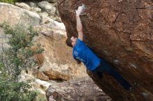 Bouldering in Hueco Tanks on 01/14/2019 with Blue Lizard Climbing and Yoga

Filename: SRM_20190114_1647380.jpg
Aperture: f/3.2
Shutter Speed: 1/320
Body: Canon EOS-1D Mark II
Lens: Canon EF 50mm f/1.8 II