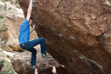 Bouldering in Hueco Tanks on 01/14/2019 with Blue Lizard Climbing and Yoga

Filename: SRM_20190114_1647420.jpg
Aperture: f/2.8
Shutter Speed: 1/320
Body: Canon EOS-1D Mark II
Lens: Canon EF 50mm f/1.8 II