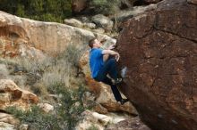 Bouldering in Hueco Tanks on 01/14/2019 with Blue Lizard Climbing and Yoga

Filename: SRM_20190114_1647540.jpg
Aperture: f/4.0
Shutter Speed: 1/320
Body: Canon EOS-1D Mark II
Lens: Canon EF 50mm f/1.8 II