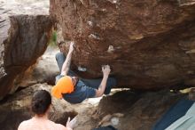 Bouldering in Hueco Tanks on 01/14/2019 with Blue Lizard Climbing and Yoga

Filename: SRM_20190114_1704190.jpg
Aperture: f/3.2
Shutter Speed: 1/250
Body: Canon EOS-1D Mark II
Lens: Canon EF 50mm f/1.8 II