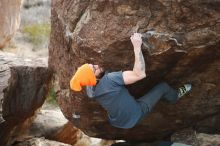 Bouldering in Hueco Tanks on 01/14/2019 with Blue Lizard Climbing and Yoga

Filename: SRM_20190114_1704380.jpg
Aperture: f/3.5
Shutter Speed: 1/250
Body: Canon EOS-1D Mark II
Lens: Canon EF 50mm f/1.8 II